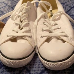 Women’s white converse sneakers